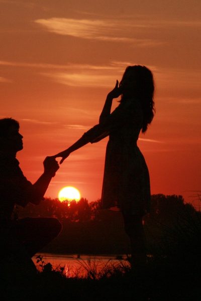 couple, love, sunset, marriage proposal, water, sun, the shadow, romance, in the evening, marriage proposal, marriage proposal, marriage proposal, marriage proposal, nature, marriage proposal